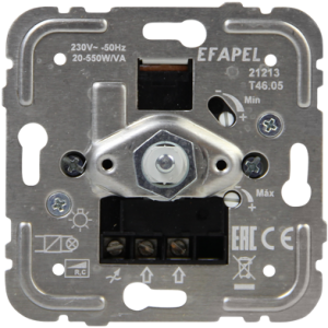 Stmívač otočný elektronický RC 20-550W/VA