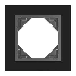 90910 TES - sklo černá/šedá