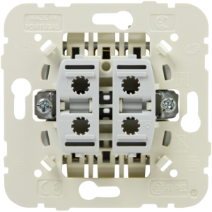 Přepínač dvojitý střídavý řaz. 6+6 20A/250V