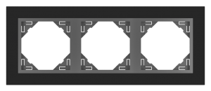 90930 TES - sklo černá/šedá