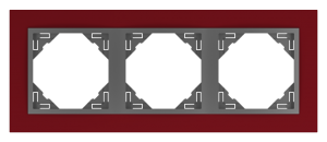 90930 TBS vínová / šedá