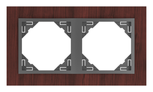 90920 TMS - mahagon / šedá